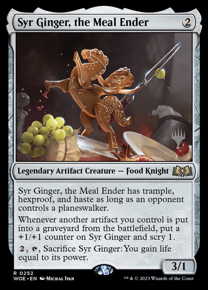 Syr Ginger, the Meal Ender, Wilds of eldraine promos Card Art