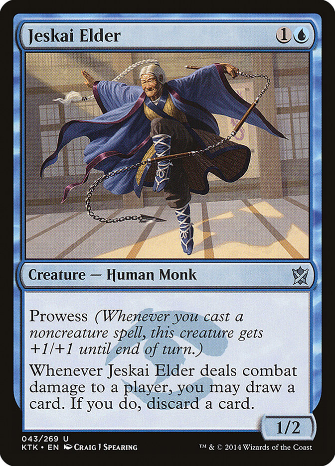 Jeskai Elder, Khans Of Tarkir Card Art