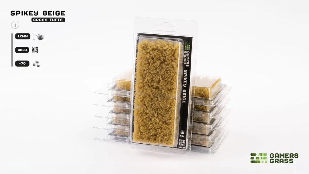 Gamers Grass - Grass Tufts - Spikey Beige 12mm