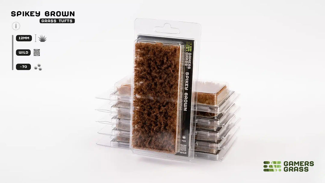 Gamers Grass - Grass Tufts - Spikey Brown 12mm