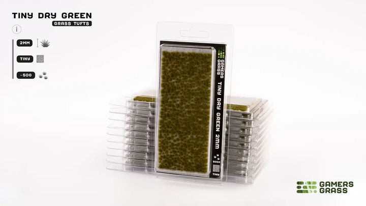 Gamers Grass - Grass Tufts - Tiny Dry Green 2mm