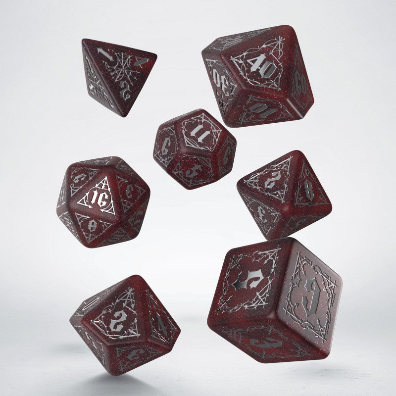 Q Workshop - Dice - RPG Set - Bloodsucker - Scarlet