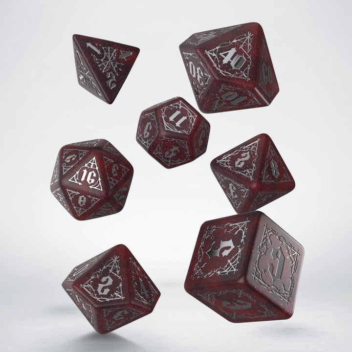 Q Workshop - Dice - RPG Set - Bloodsucker - Scarlet