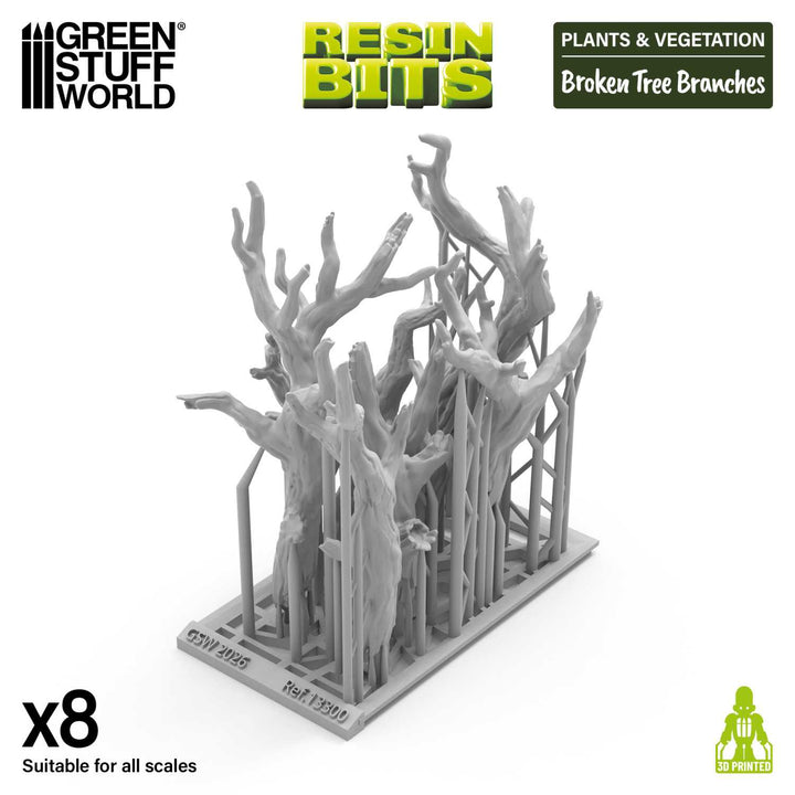 Green Stuff World - 8 Broken Tree branches