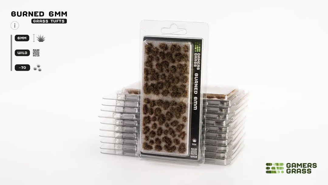Gamers Grass - Grass Tufts - Burned Tufts 6mm