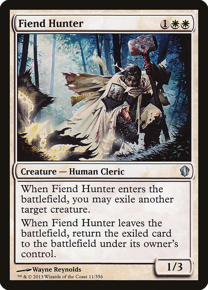 Fiend Hunter, Commander 2013 Card Art