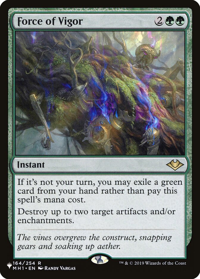 Force of Vigor, The list Card Art