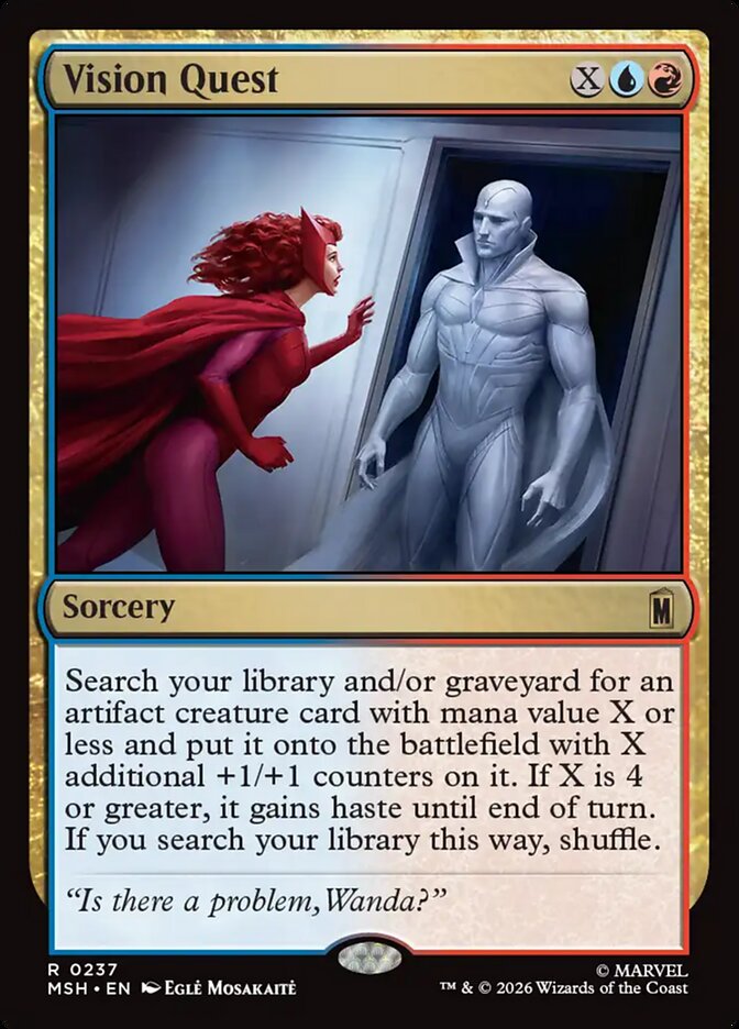 Vision Quest, Marvel Super Heroes Card Art