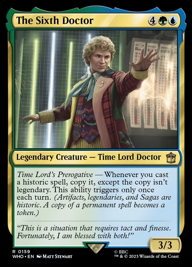 The Sixth Doctor, Doctor Who Card Art