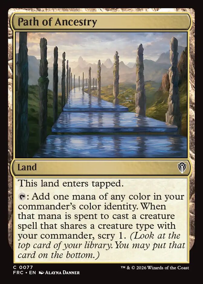 Path of Ancestry, Reality Fracture Commander Card Art