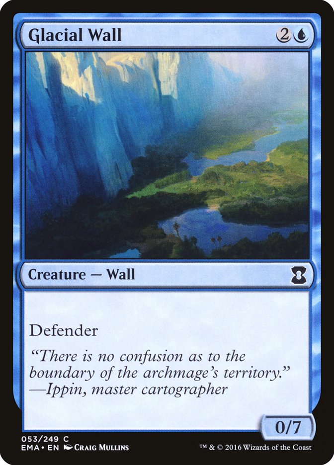 Glacial Wall, Eternal Masters Card Art