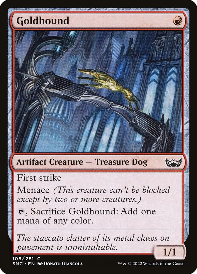 Goldhound, Streets Of New Capenna Card Art