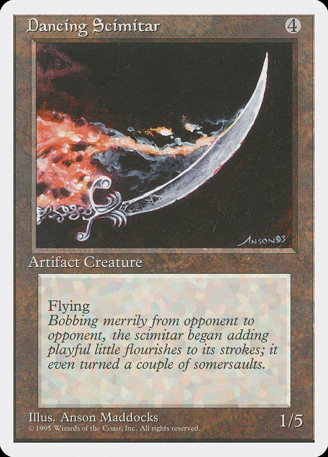 Dancing Scimitar, Fourth Edition Card Art