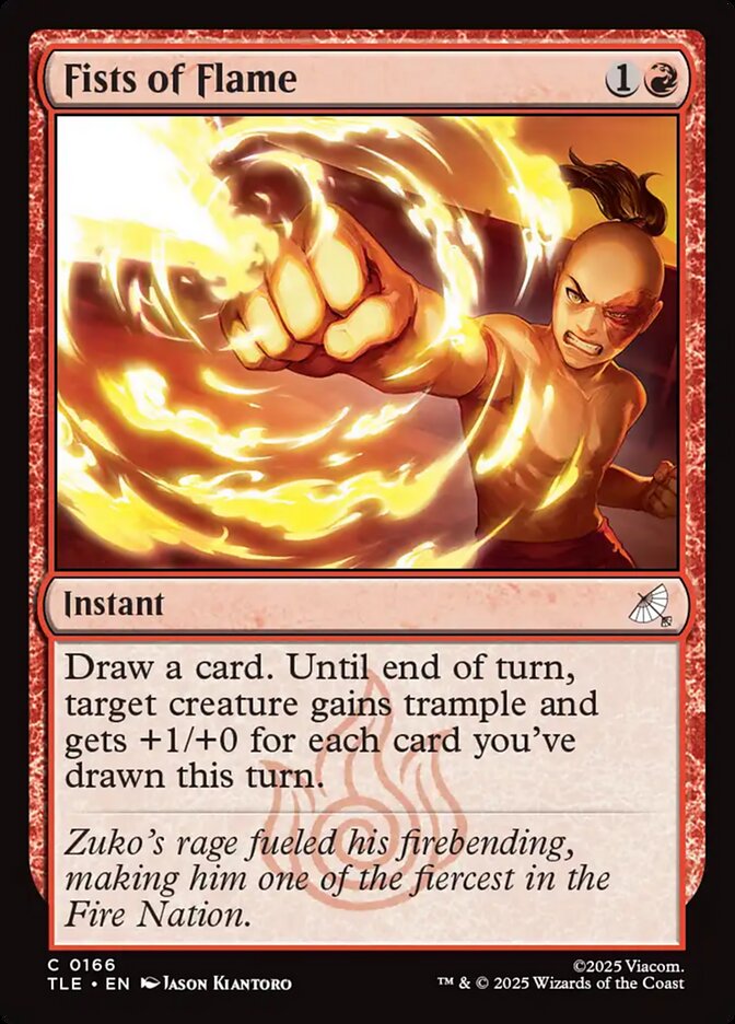 Fists of Flame, Avatar: The Last Airbender Eternal Card Art