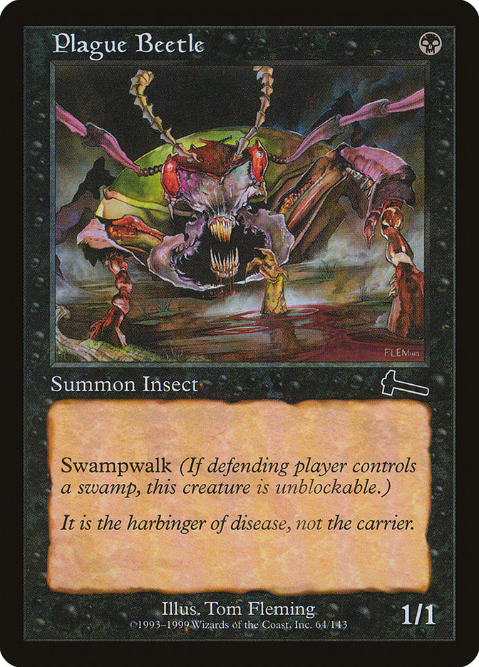 Plague Beetle, Urza's legacy Card Art