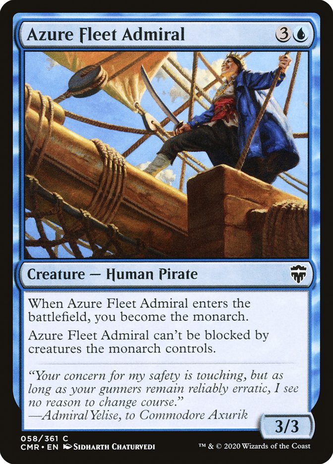 Azure Fleet Admiral, Commander Legends Card Art