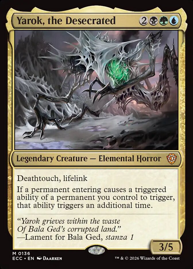 Yarok, the Desecrated, Lorwyn Eclipsed Commander Card Art