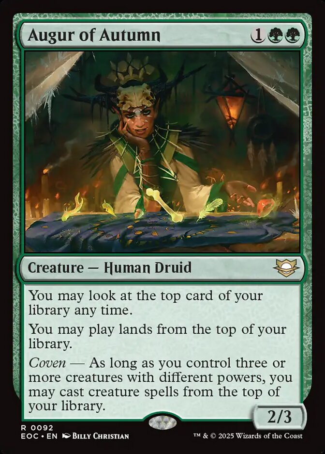 Augur of Autumn, Edge Of Eternities Commander Card Art