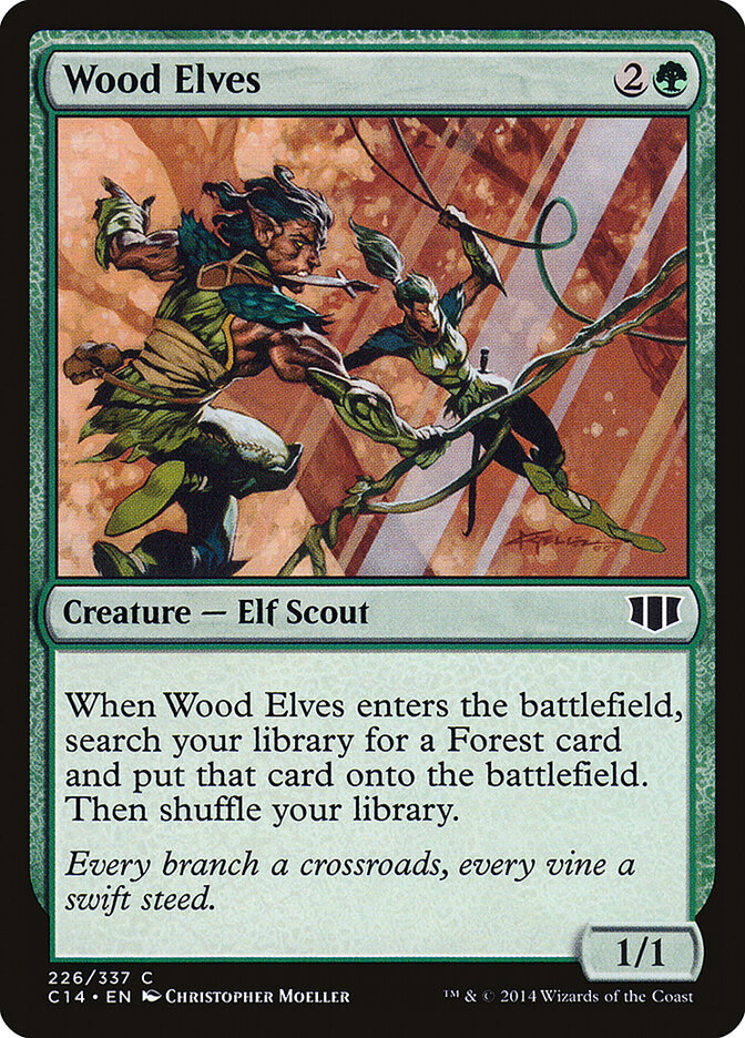 Wood Elves, Commander 2014 Card Art