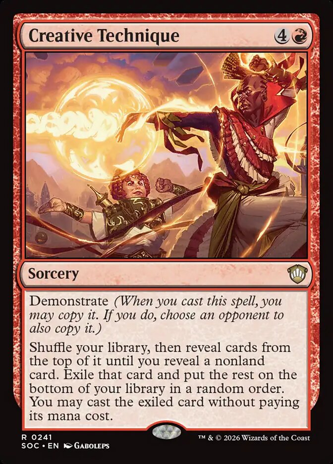 Creative Technique, Secrets Of Strixhaven Commander Card Art