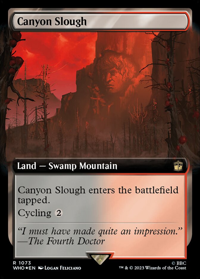 Canyon Slough, Doctor Who Card Art