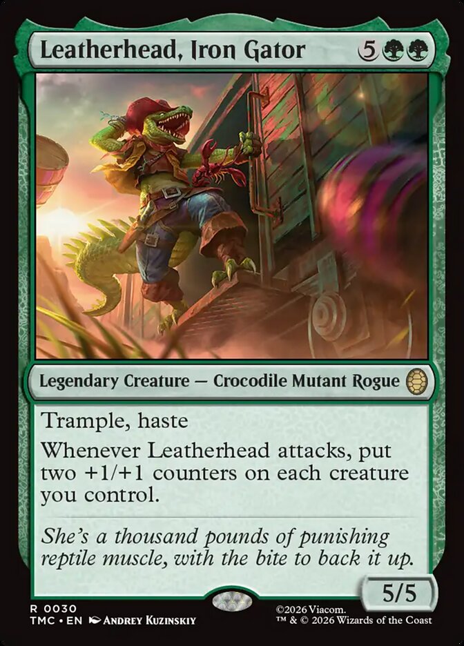 Leatherhead, Iron Gator, Teenage Mutant Ninja Turtles Eternal Card Art