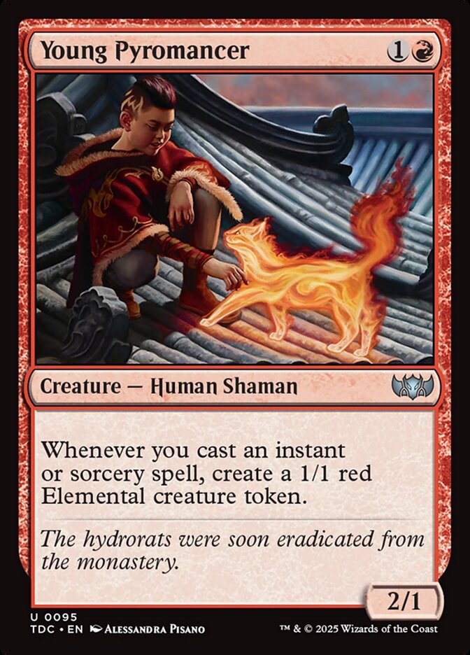 Young Pyromancer, Tarkir: Dragonstorm Commander Card Art