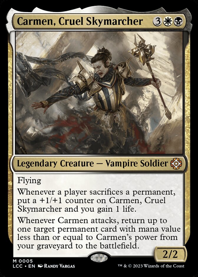 Carmen, Cruel Skymarcher, The Lost Caverns Of Ixalan Commander Card Art