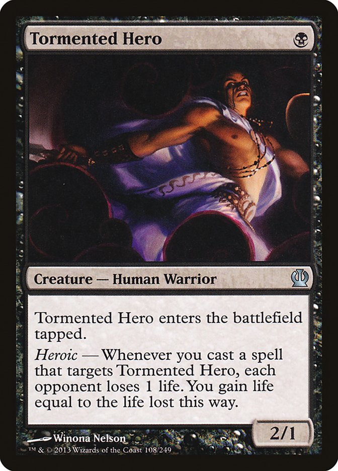 Tormented Hero, Theros Card Art