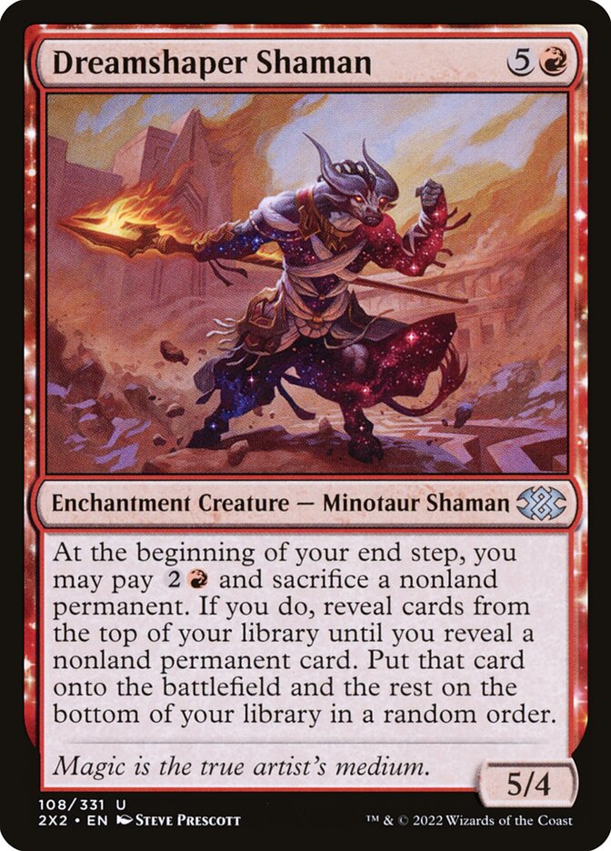 Dreamshaper Shaman, Double masters 2022 Card Art