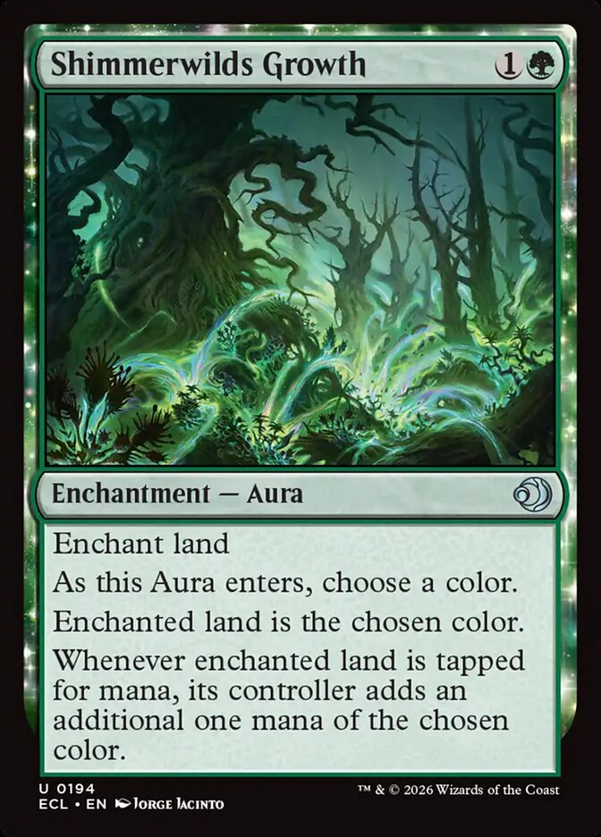 Shimmerwilds Growth, Lorwyn Eclipsed Card Art