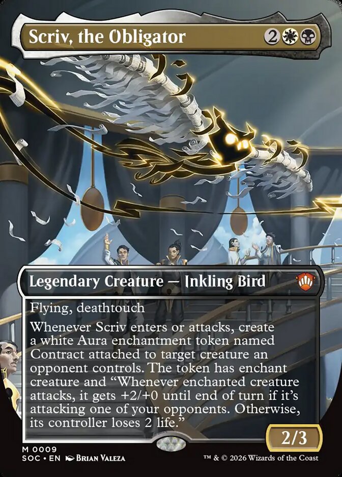 Scriv, the Obligator, Secrets Of Strixhaven Commander Card Art