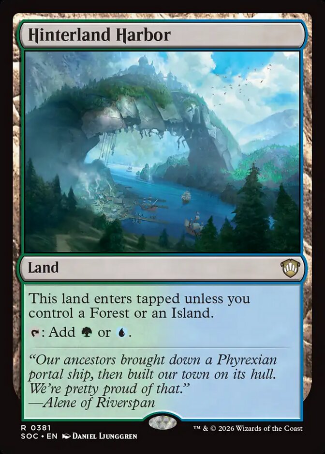 Hinterland Harbor, Secrets Of Strixhaven Commander Card Art