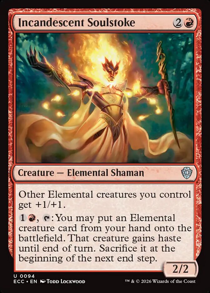 Incandescent Soulstoke, Lorwyn Eclipsed Commander Card Art