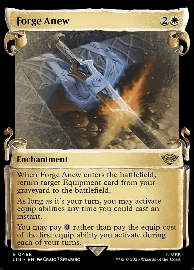 Forge Anew, The Lord Of The Rings: Tales Of Middle-Earth Card Art