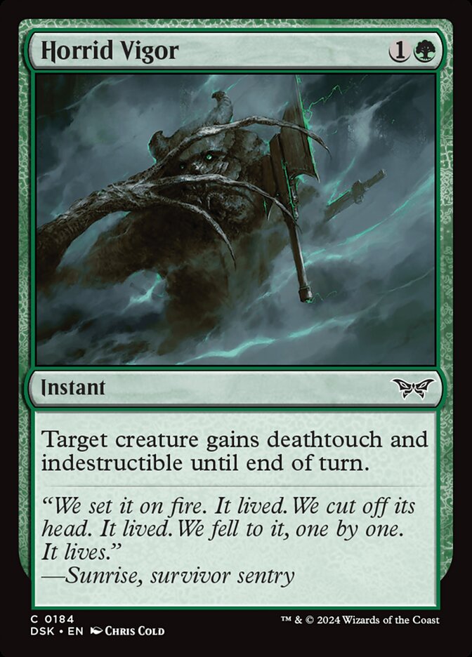 Horrid Vigor, Duskmourn: House Of Horror Card Art