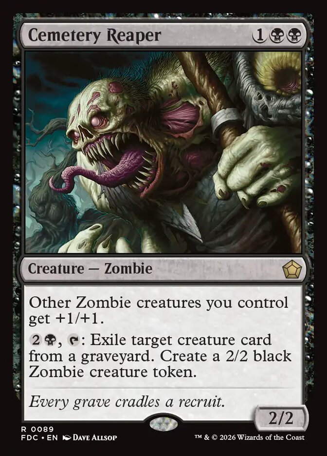 Cemetery Reaper, Foundations Commander Card Art
