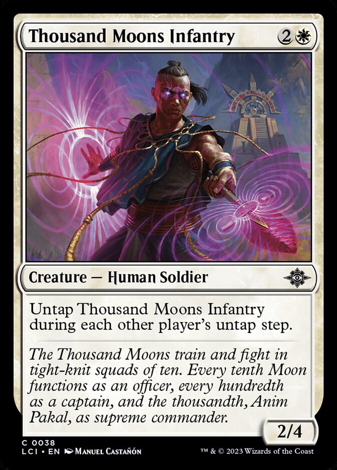 Thousand Moons Infantry, The lost caverns of ixalan Card Art