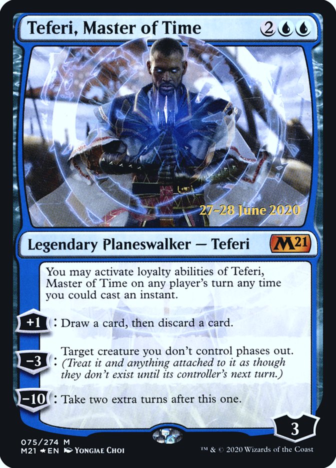 Teferi, Master of Time, Core set 2021 promos Card Art