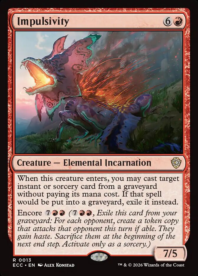 Impulsivity, Lorwyn Eclipsed Commander Card Art
