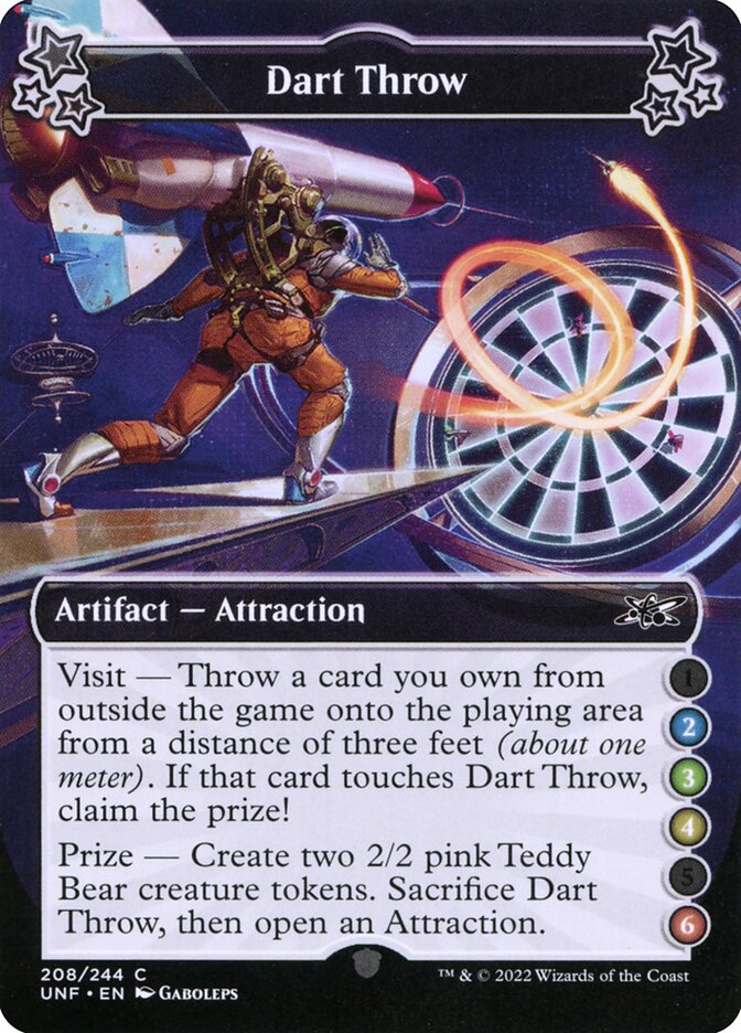 Dart Throw, Unfinity Card Art