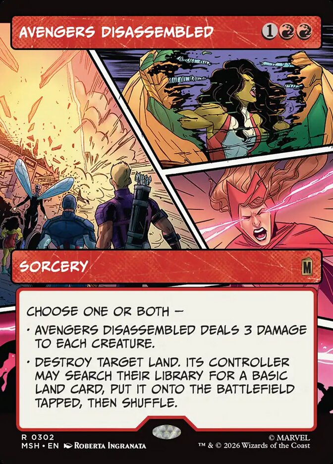 Avengers Disassembled, Marvel Super Heroes Card Art