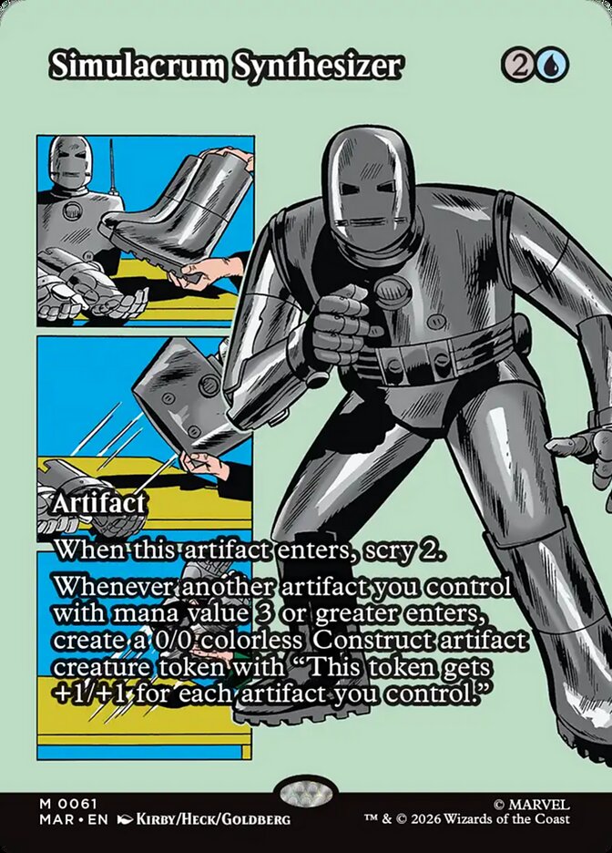 Simulacrum Synthesizer, Marvel Universe Card Art