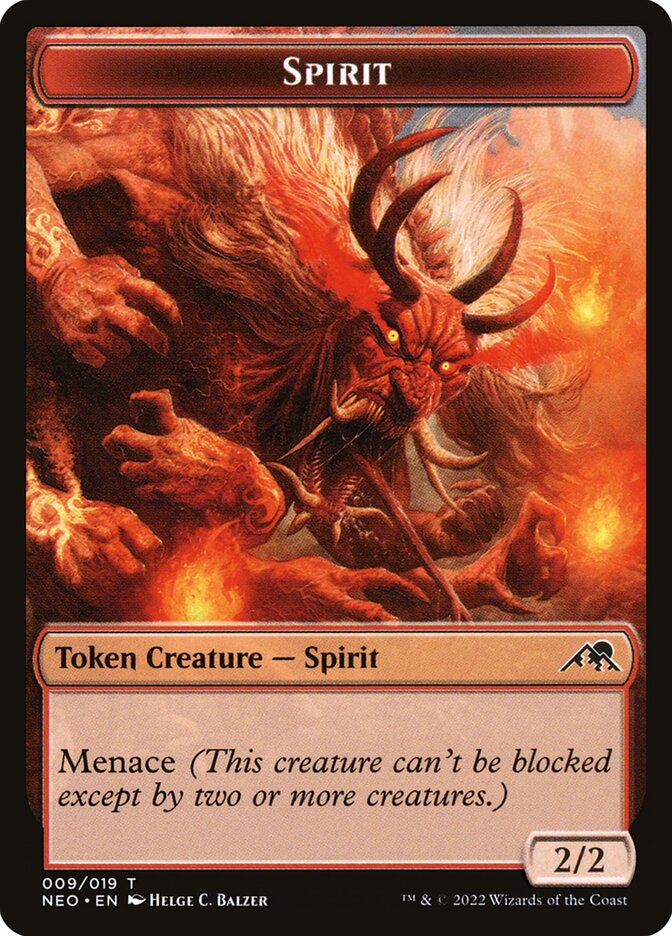 Spirit, Kamigawa: Neon Dynasty Tokens Card Art