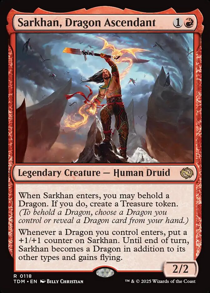 Sarkhan, Dragon Ascendant, Tarkir: dragonstorm Card Art