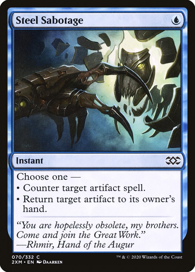 Steel Sabotage, Double masters Card Art