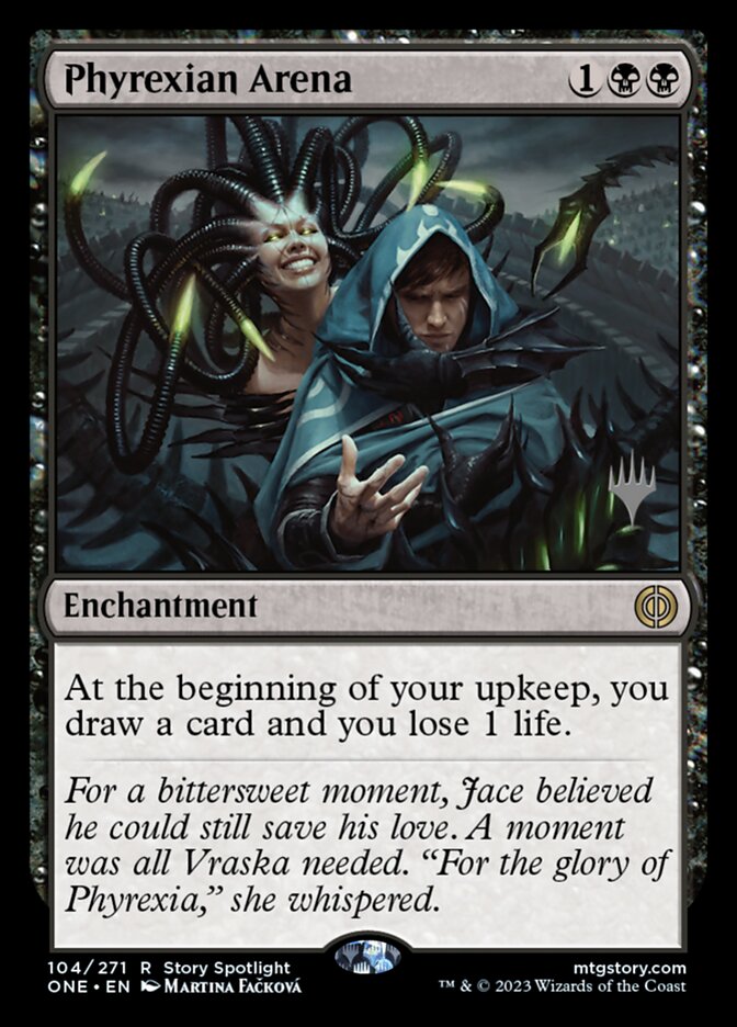 Phyrexian Arena, Phyrexia: all will be one promos Card Art
