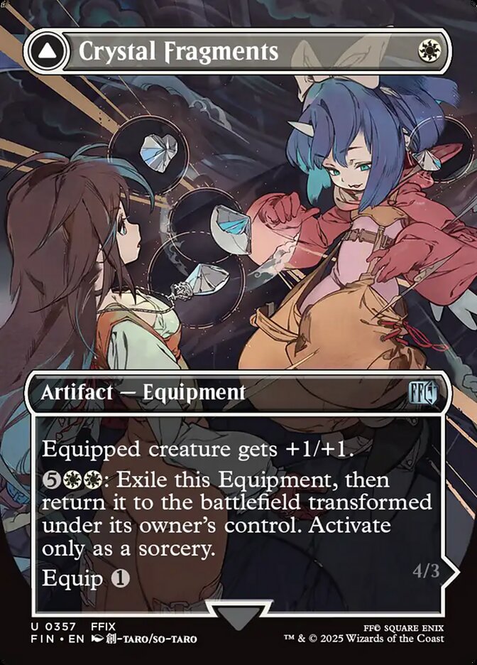 Crystal Fragments // Summon: Alexander, Final fantasy Card Art