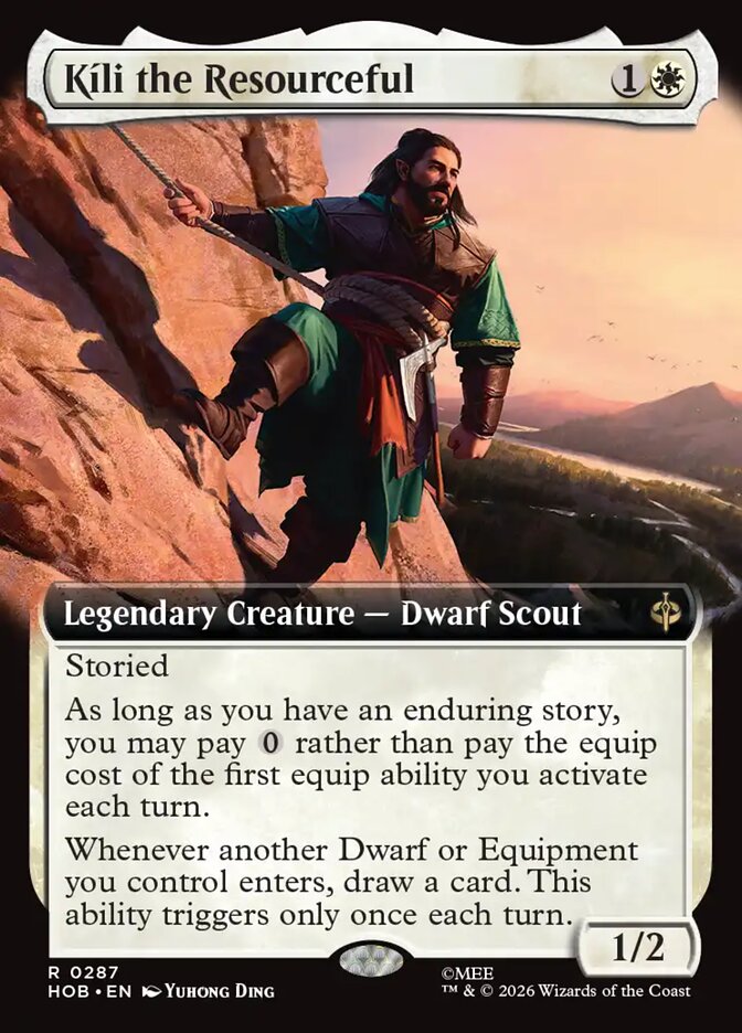 Kíli the Resourceful, The Hobbit Card Art