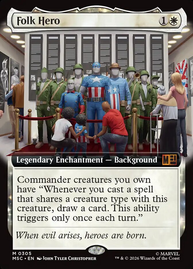 Folk Hero, Marvel Super Heroes Commander Card Art